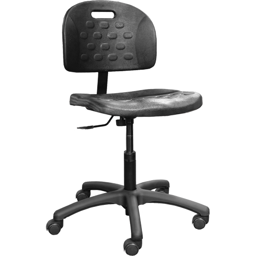Chaises ergonomiques industrielles pour l'usine, Polyur&eacute;thane, Noir, Capacit&eacute; 275 lb Rock Safety Industrial Ltd