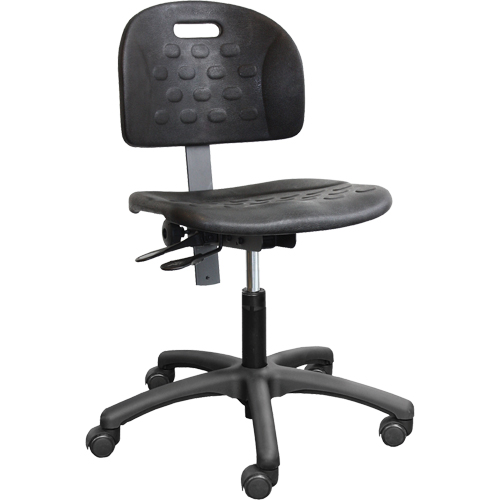 Chaises ergonomiques industrielles pour l'usine, Polyur&eacute;thane, Noir, Capacit&eacute; 275 lb Rock Safety Industrial Ltd