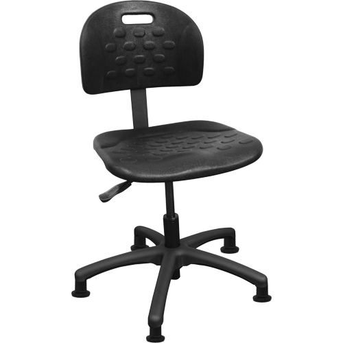 Chaises ergonomiques industrielles pour l'usine, Polyur&eacute;thane, Noir, Capacit&eacute; 275 lb Rock Safety Industrial Ltd