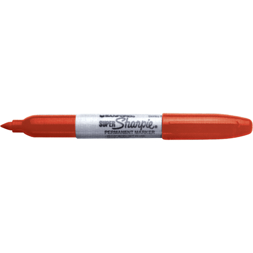 Marqueurs permanents - Super, Fin, Rouge Rock Safety Industrial Ltd