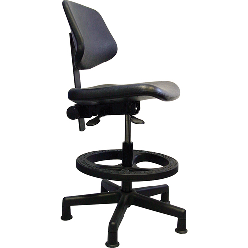 Si&egrave;ges ergonomiques, Polyur&eacute;thane, Noir, Capacit&eacute; 250 lb Rock Safety Industrial Ltd