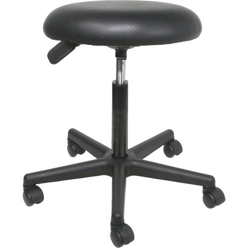 Tabourets pivotants pneumatiques, Mobile, Ajustable, 32", Vinyle Si&egrave;ge, Noir Rock Safety Industrial Ltd