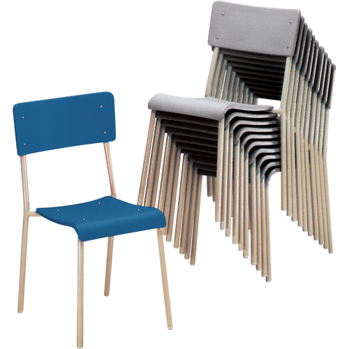 Chaises empilables Ventura, Polypropyl&egrave;ne, Gris Rock Safety Industrial Ltd