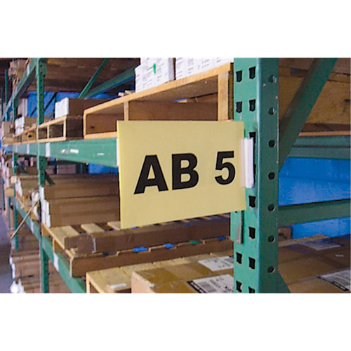 Slip 'N Stik Snap-On Warehouse Aisle Sign Kits, 11" x 8-1/2", Plastic Rock Safety Industrial Ltd