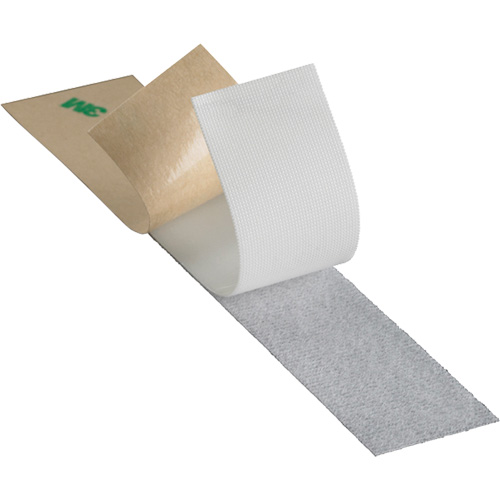 Attache, Crochet, 25 vg x 1", Adh&eacute;sif, Blanc Rock Safety Industrial Ltd