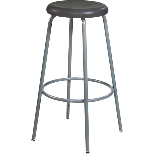 Tabouret de s&eacute;rie 500, Stationnaire, Ajustable, 20" - 28", Polyur&eacute;thane Si&egrave;ge, Noir Rock Safety Industrial Ltd