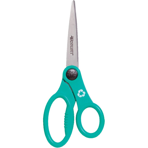 KleenEarth&reg; Recycled Scissors, 8", Rings Handle Rock Safety Industrial Ltd
