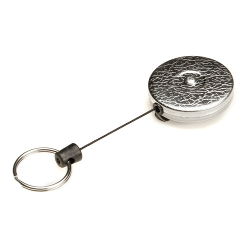 D&eacute;rouleurs autor&eacute;tractables originaux #485-HDK, Chrome, C&acirc;ble 48", Fixation Agrafe de ceinture Rock Safety Industrial Ltd
