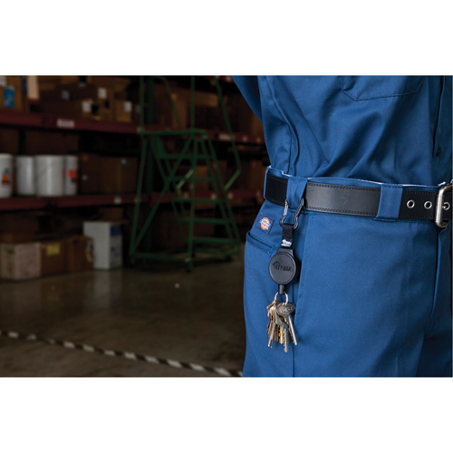 D&eacute;rouleurs de taille moyenne de s&eacute;rie Mid6 #6, Polycarbonate, C&acirc;ble 36", Fixation Agrafe de ceinture Rock Safety Industrial Ltd