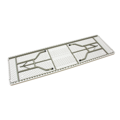 Table pliante, Rectangulaire, 96" l x 30" la, Poly&eacute;thyl&egrave;ne, Blanc Rock Safety Industrial Ltd