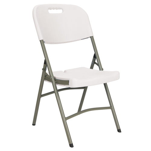 Chaises pliantes, Poly&eacute;thyl&egrave;ne, Blanc, Capacit&eacute; 350 lb Rock Safety Industrial Ltd