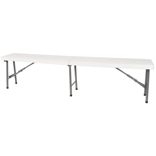 Banc pliant, Poly&eacute;thyl&egrave;ne, 72" lo x 12" la x 17" h Rock Safety Industrial Ltd
