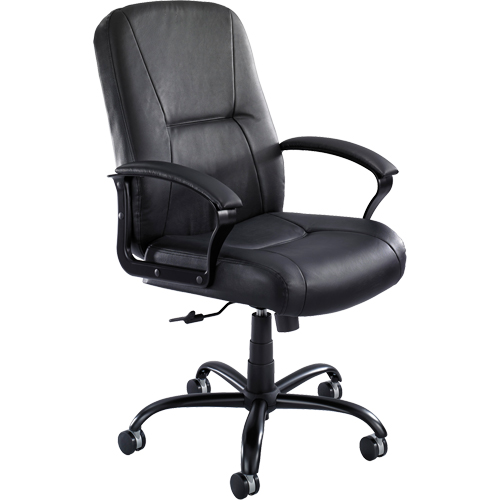 Serenity Big & Tall Chair, Leather, Black, 500 lbs. Capacity Rock Safety Industrial Ltd