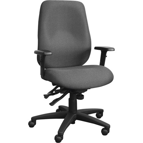 Cierra Ergonomic Chairs, Fabric, Grey, 250 lbs. Capacity Rock Safety Industrial Ltd