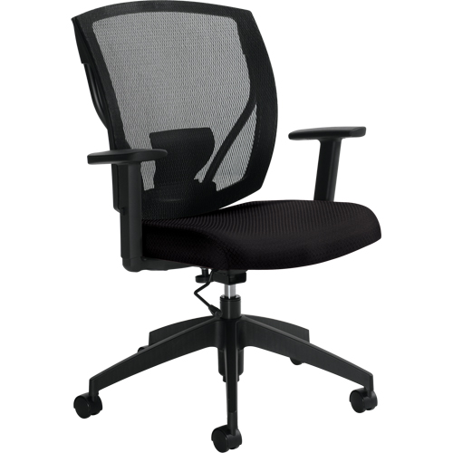Chaises de travail, Vinyle, Noir, Capacit&eacute; 300 lb Rock Safety Industrial Ltd