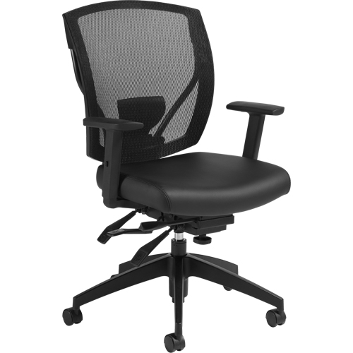 Chaises &agrave; bras Multi-Tilter, Vinyle, Noir, Capacit&eacute; 300 lb Rock Safety Industrial Ltd