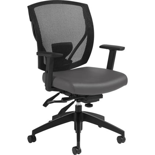 Chaises &agrave; bras Multi-Tilter, Vinyle, Charbon, Capacit&eacute; 300 lb Rock Safety Industrial Ltd