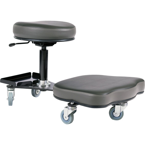 Flex Ergonomic Chair, Vinyl, Black/Grey Rock Safety Industrial Ltd