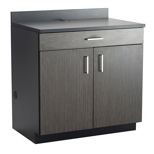Armoire modulaire de base, M&eacute;lamine, 39" h x 36" la x 25" P, Nuit d'Asie/noir Rock Safety Industrial Ltd
