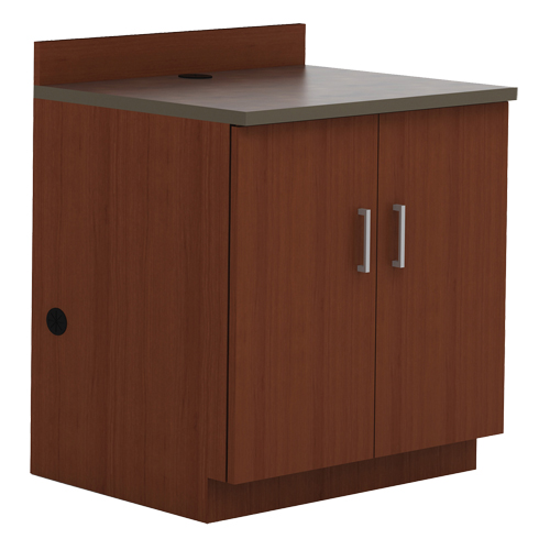 Modular Base Cabinet, Melamine, 2 Shelves, 39" H x 36" W x 25" D, Mahogany Rock Safety Industrial Ltd