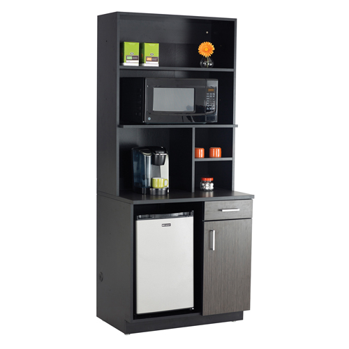 Modular Cabinet, Melamine, 39" H x 36" W x 25" D, Asian Night/Black Rock Safety Industrial Ltd