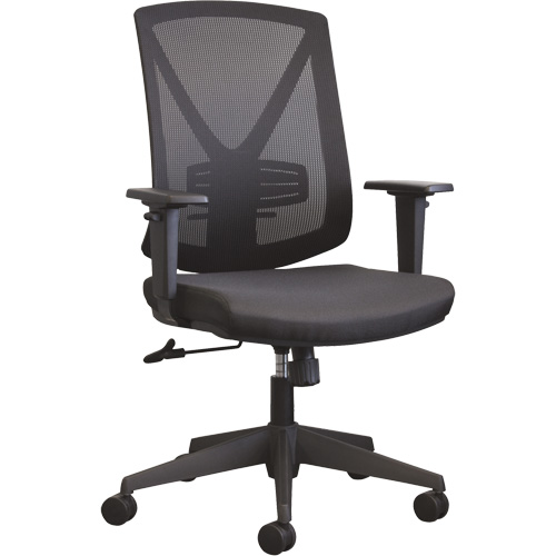 Activ A-47 Synchro Office Chair, Fabric, Black, 275 lbs. Capacity Rock Safety Industrial Ltd
