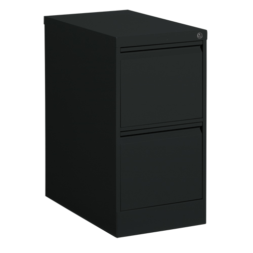Classeur vertical, Acier, 2 tiroirs, 15-1/7" la x 25" p x 29" h, Noir Rock Safety Industrial Ltd