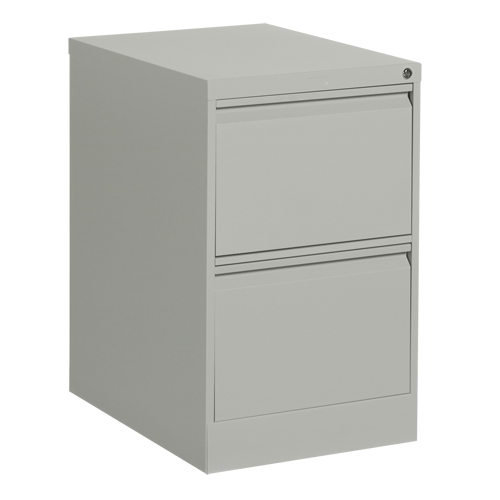 Classeur vertical, Acier, 2 tiroirs, 18-1/7" la x 25" p x 29" h, Gris Rock Safety Industrial Ltd