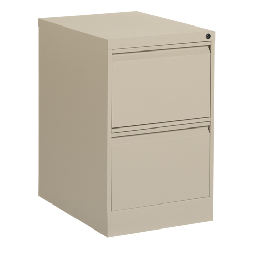Classeur vertical, Acier, 2 tiroirs, 18-1/7" la x 25" p x 29" h, Beige Rock Safety Industrial Ltd
