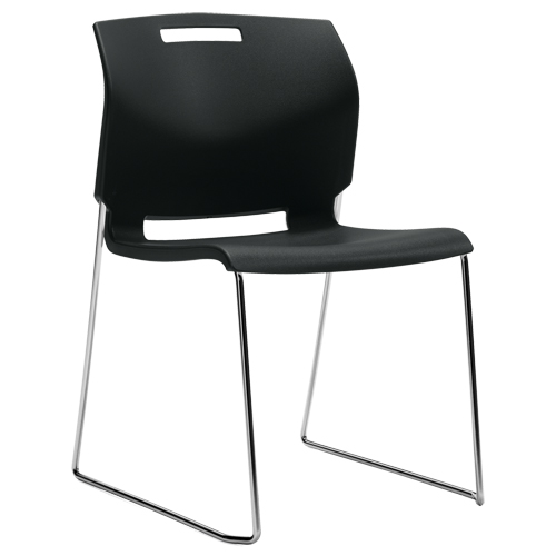 Chair, Plastic, 32-1/2" High, 300 lbs. Capacity, Black Rock Safety Industrial Ltd