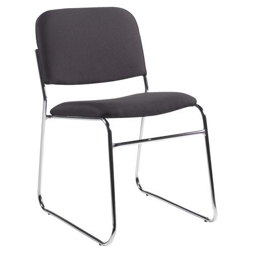 Armless Chair, Fabric, 30" High, 200 lbs. Capacity, Black Rock Safety Industrial Ltd