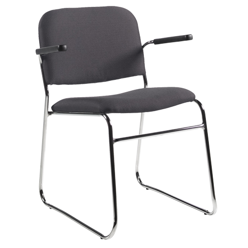 Chair, Fabric, 30" High, 200 lbs. Capacity, Black Rock Safety Industrial Ltd