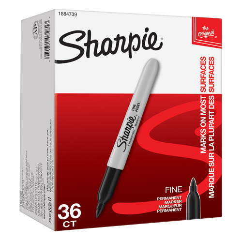 Marqueur permanent, Fin, Noir Rock Safety Industrial Ltd