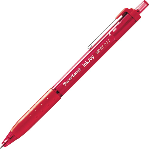 Inkjoy 300RT Pen, Red, 1 mm, Retractable Rock Safety Industrial Ltd
