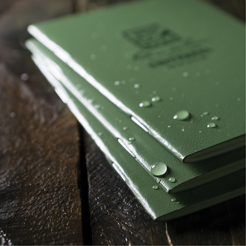 Mini Notebook, Soft Cover, Green, 24 Pages, 3-1/4" W x 4-5/8" L Rock Safety Industrial Ltd