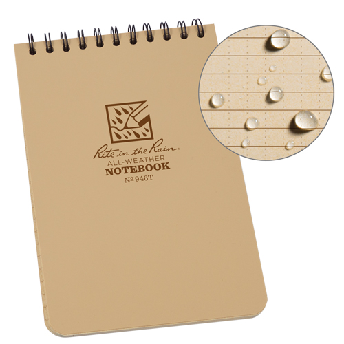 Carnet de notes de poche &agrave; spirale, Couverture souple, Havane, 100 Pages, 4" , 6"  Rock Safety Industrial Ltd