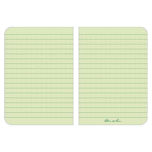 Memo Book, Soft Cover, Green, 112 Pages, 3-1/2" W x 5" L Rock Safety Industrial Ltd