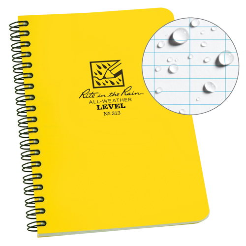 Side-Spiral Notebook, Soft Cover, Yellow, 64 Pages, 4-5/8" W x 7" L Rock Safety Industrial Ltd