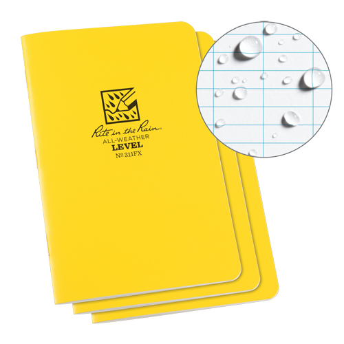 Carnet de notes, Couverture souple, Jaune, 48 Pages, 4-5/8" , 7"  Rock Safety Industrial Ltd