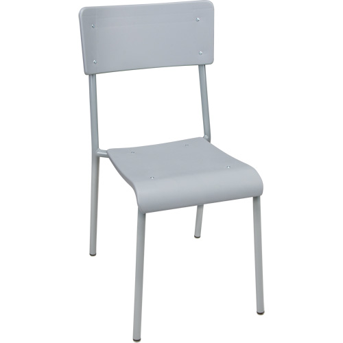 Chaises empilables Ventura, Polypropyl&egrave;ne, Hauteur 36", Capacit&eacute; 300 lb, Gris Rock Safety Industrial Ltd