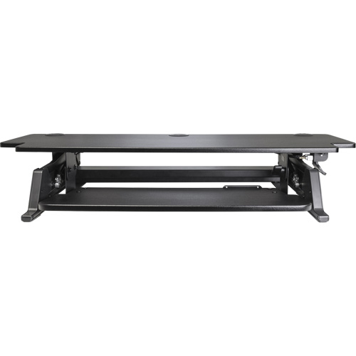 Poste de travail assis-debout Goya, Mod&egrave;le de bureau, 20" h x 42" la x 16" p, Noir Rock Safety Industrial Ltd