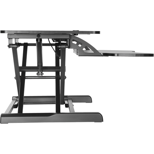 Poste de travail assis-debout Goya, Mod&egrave;le de bureau, 22" h x 31-1/2" la x 24" p, Noir Rock Safety Industrial Ltd