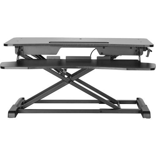 Poste de travail assis-debout Goya, Mod&egrave;le de bureau, 22" h x 31-1/2" la x 24" p, Noir Rock Safety Industrial Ltd