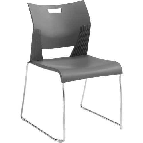 Chaise de formation sans bras Duet, Plastique, Hauteur 33-1/4", Capacit&eacute; 350 lb, Gris Rock Safety Industrial Ltd