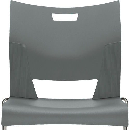 Chaise de formation sans bras Duet, Plastique, Hauteur 33-1/4", Capacit&eacute; 350 lb, Gris Rock Safety Industrial Ltd