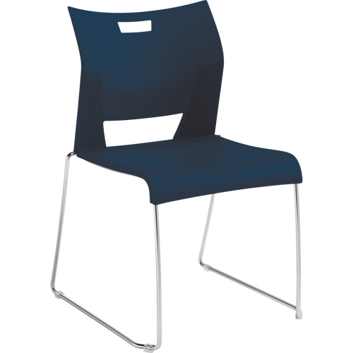 Chaise de formation sans bras Duet, Plastique, Hauteur 33-1/4", Capacit&eacute; 350 lb, Bleu Rock Safety Industrial Ltd