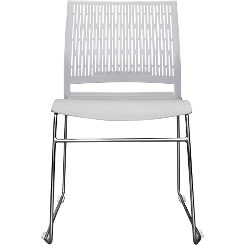Chaises empilables s&eacute;rie Activ, Polypropyl&egrave;ne, Hauteur 32-3/8", Capacit&eacute; 275 lb, Gris Rock Safety Industrial Ltd