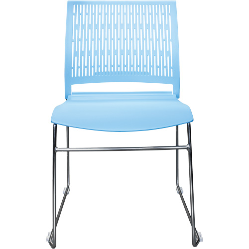 Chaises empilables s&eacute;rie Activ, Polypropyl&egrave;ne, Hauteur 32-3/8", Capacit&eacute; 275 lb, Bleu Rock Safety Industrial Ltd