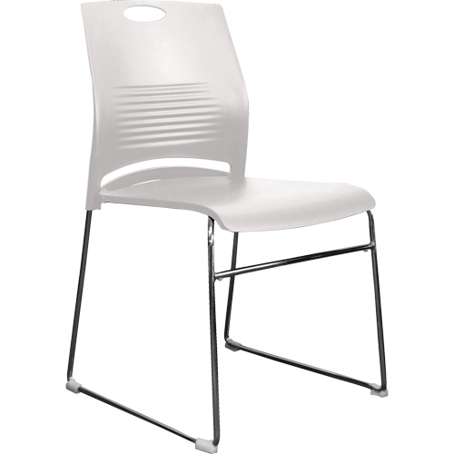 Activ Series Stacking Chairs, Plastic, 23" High, 275 lbs. Capacity, White Rock Safety Industrial Ltd
