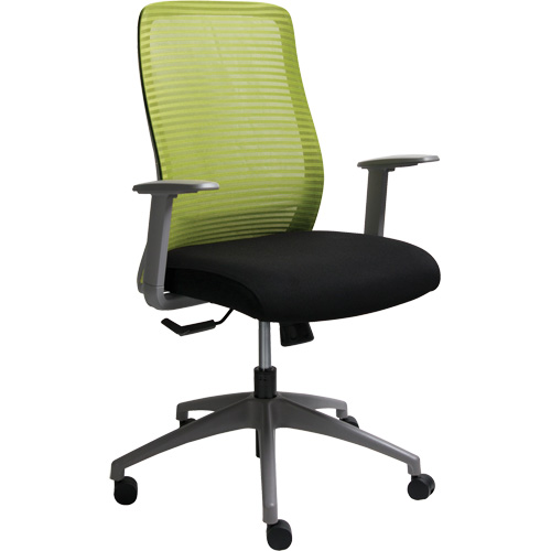 Era Series Adjustable Office Chair, Fabric/Mesh, Green, 275 lbs. Capacity Rock Safety Industrial Ltd